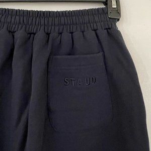 STAUD Wide Leg Cropped Sweatpants
